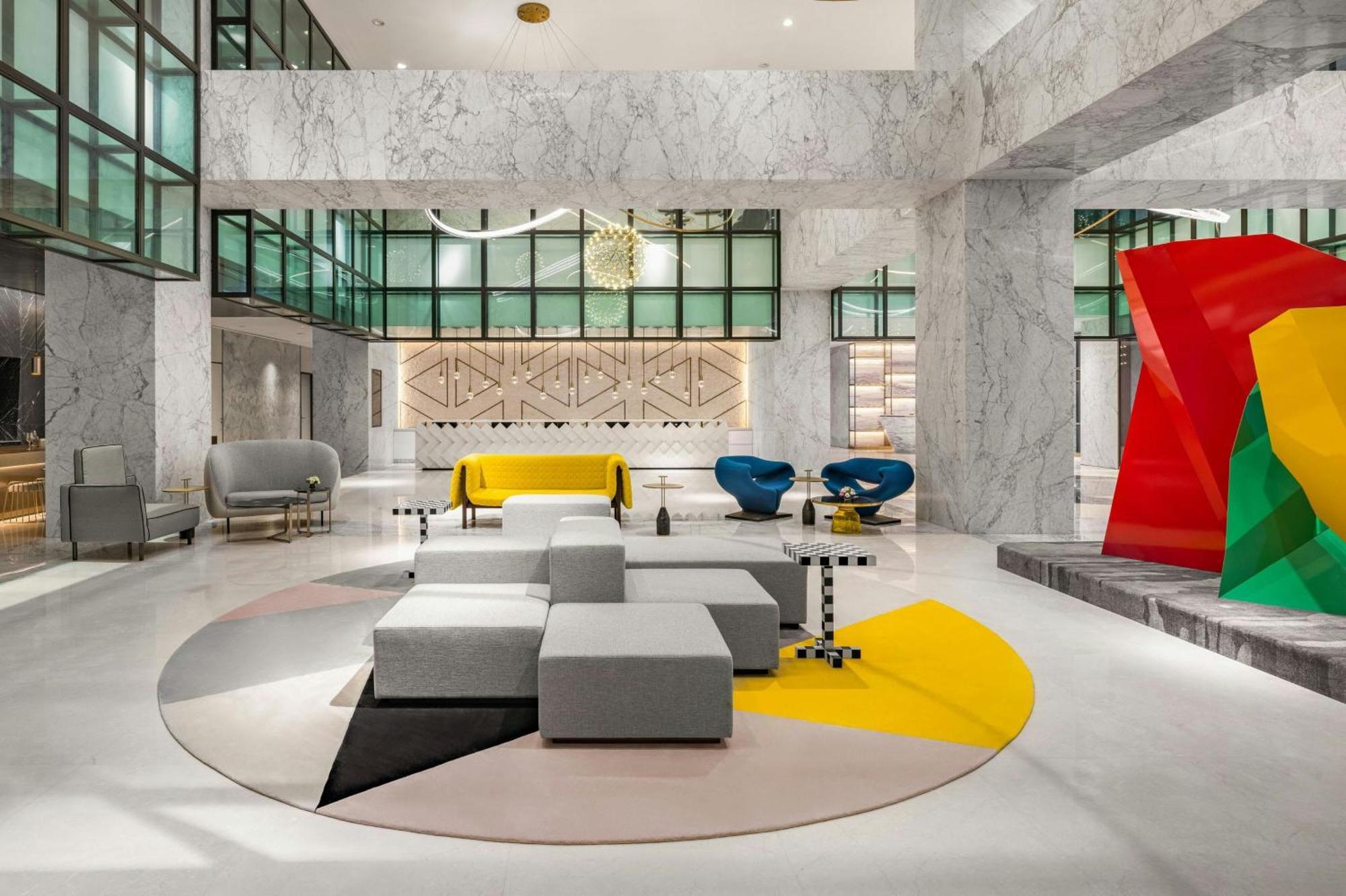 Le Meridien טאיצ'ונג מראה חיצוני תמונה The lobby of the hotel